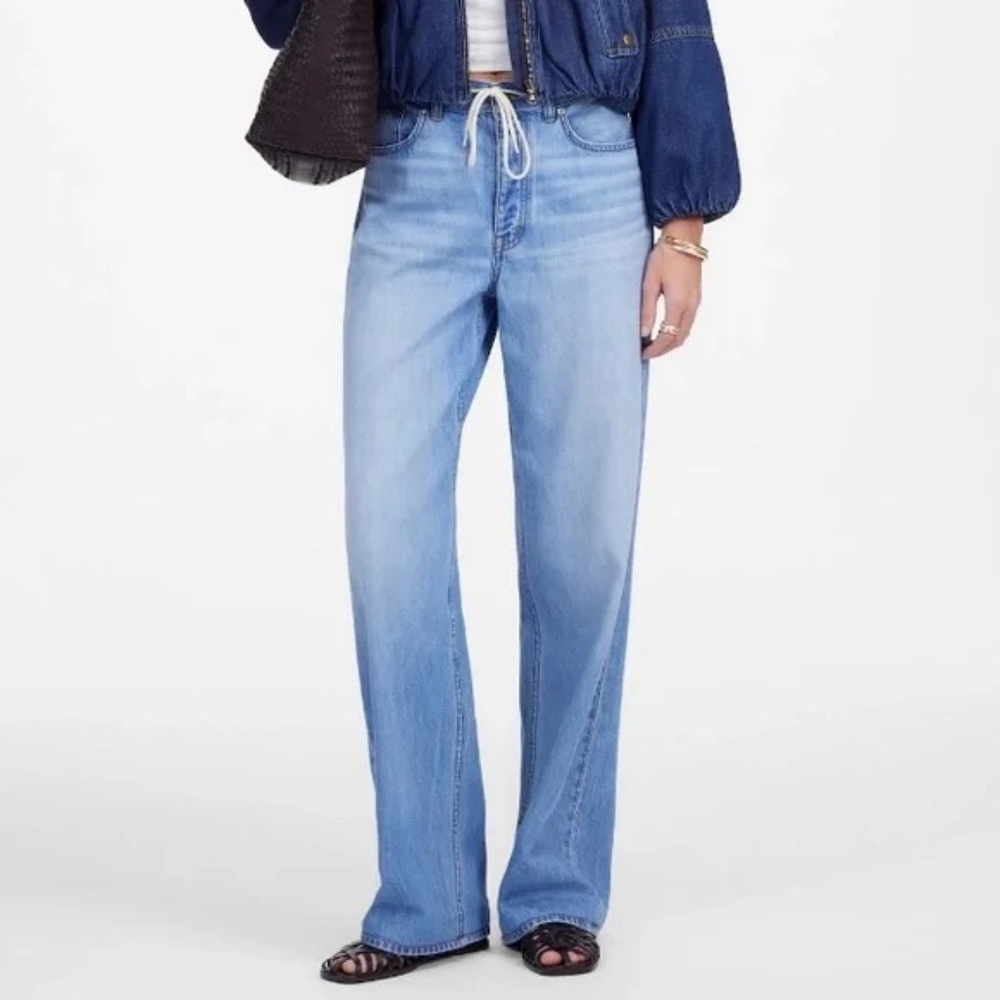 Madewell Low-Slung Baggy Jean: Airy Denim Edition size 28